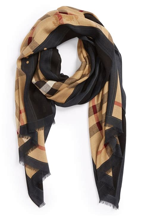 burberry haymarket color border scarf|BURBERRY Modal Cashmere Haymarket Check Color Border .